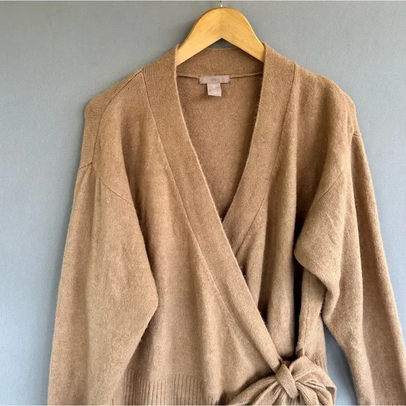 H&M Tan Wrap Sweater - Picture 2 of 7